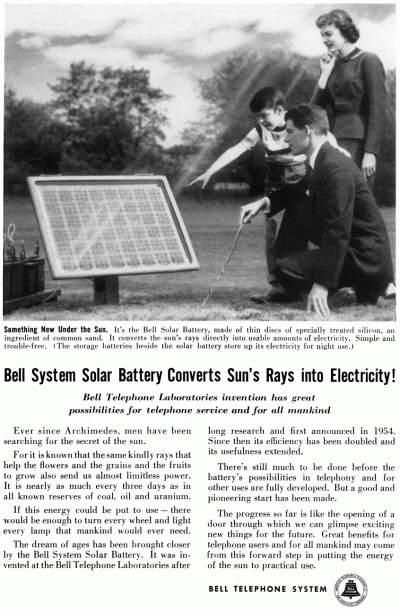 A Bell labs advertisement from 1954.