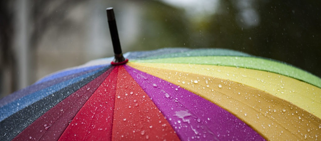 umbrella in rain