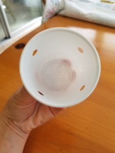 four holes in cup