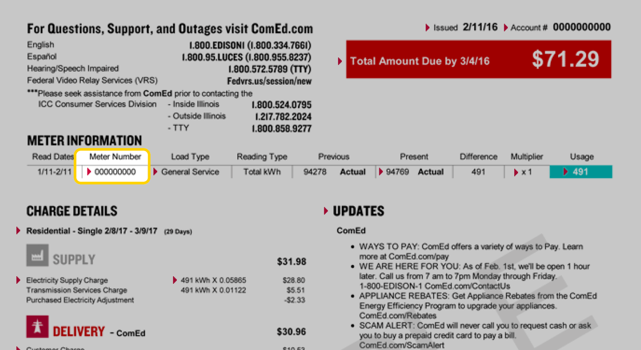 Comed Bill