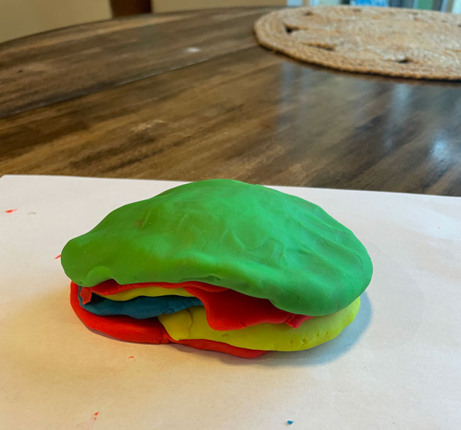 Play-Doh Core Sample - Clearway Science experment_02