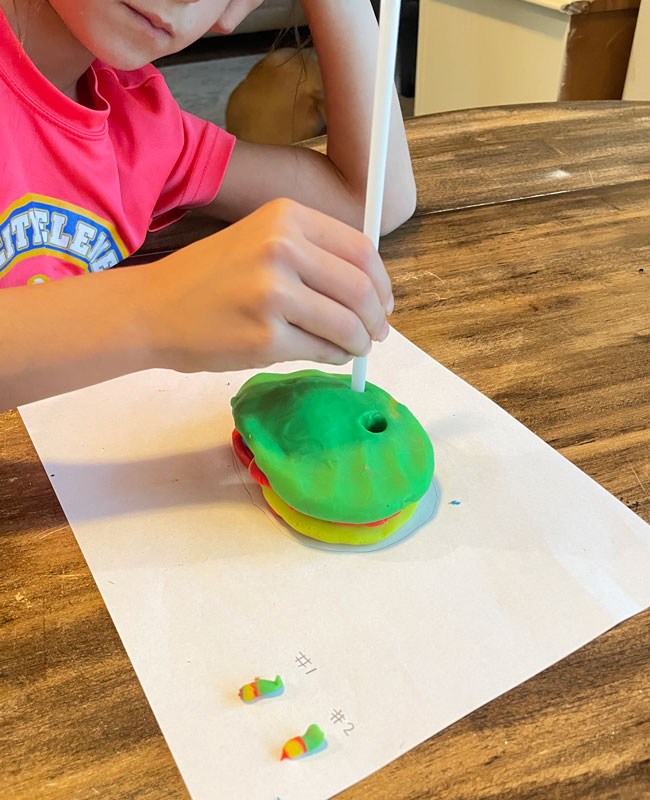 Play-Doh Core Sample - Clearway Science experment_06