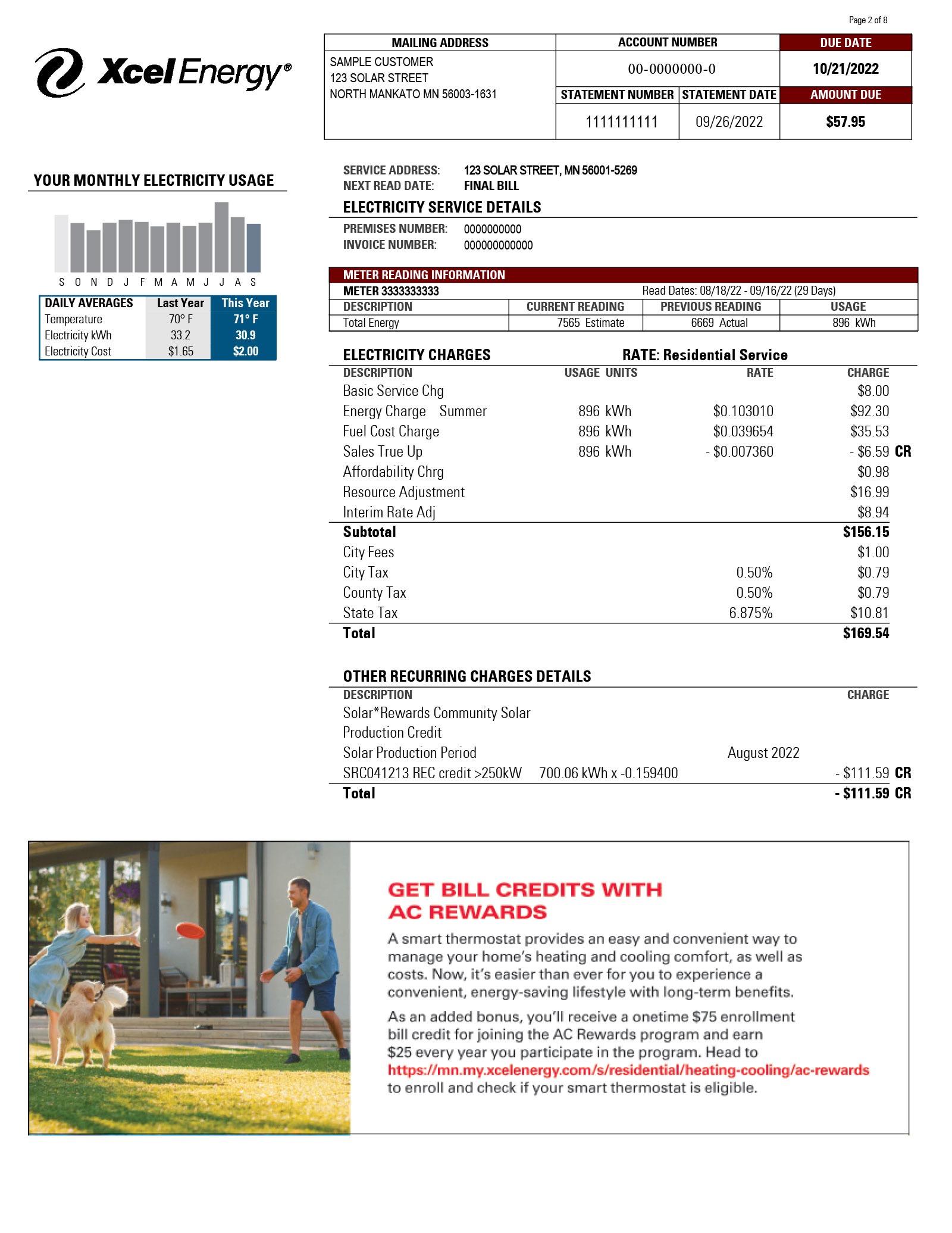 Pay Xcel Bill 54 - p947s0f