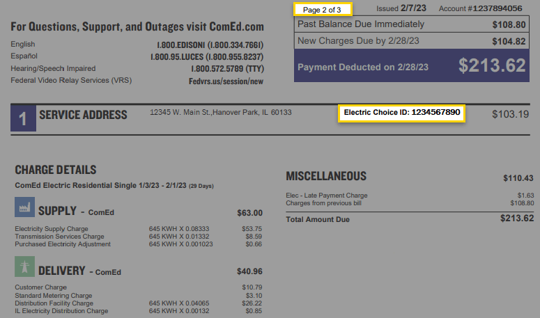 Comed Bill